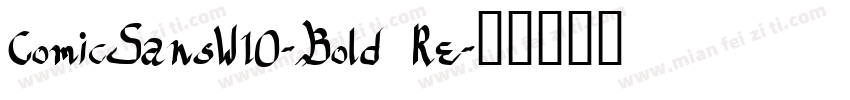 ComicSansW10-Bold Re字体转换